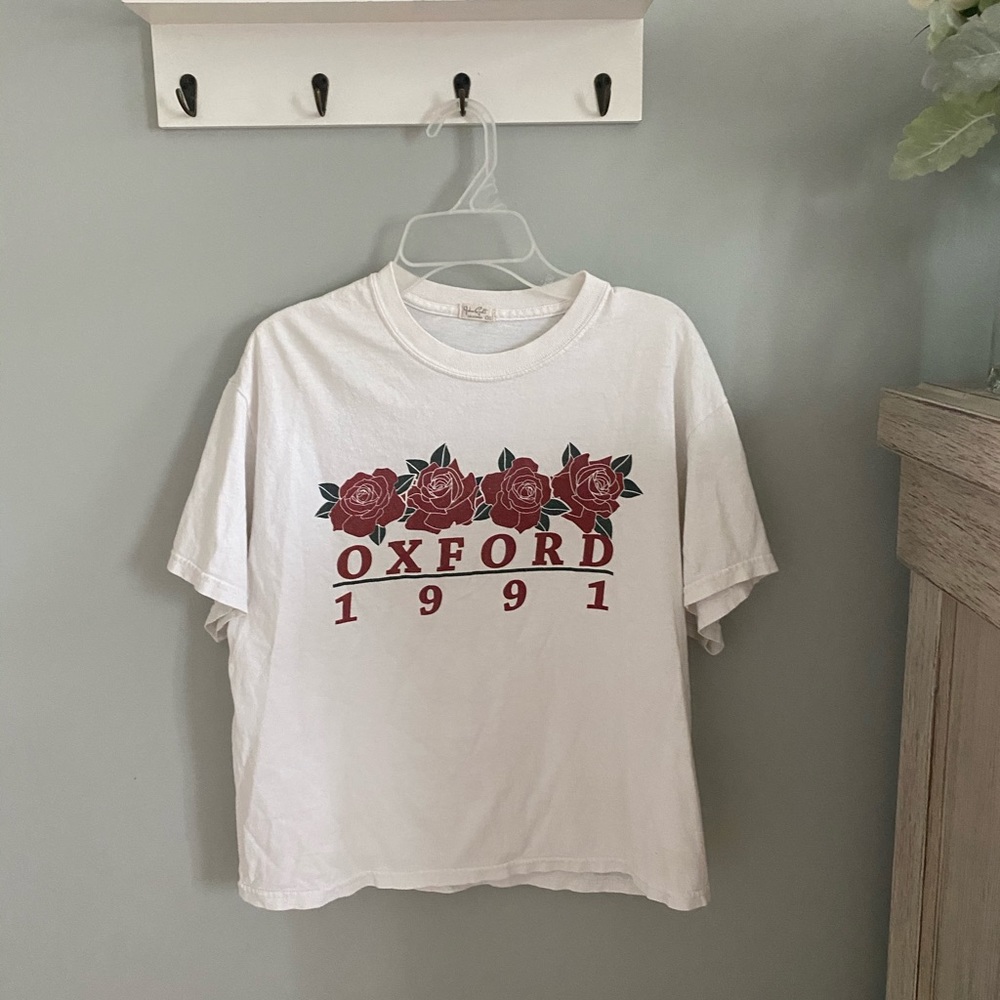 Cute Vintage Cropped Pacsun Oxford Tee!